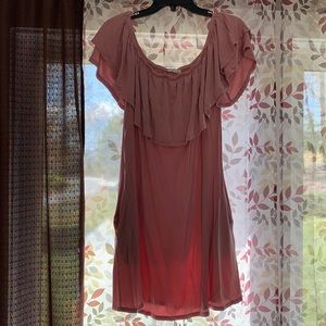 Off the shoulder mini dress!